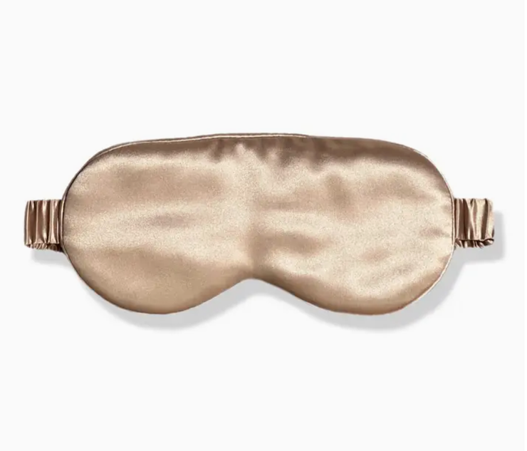 Premium Organic Silk Sleep Mask - Champagne