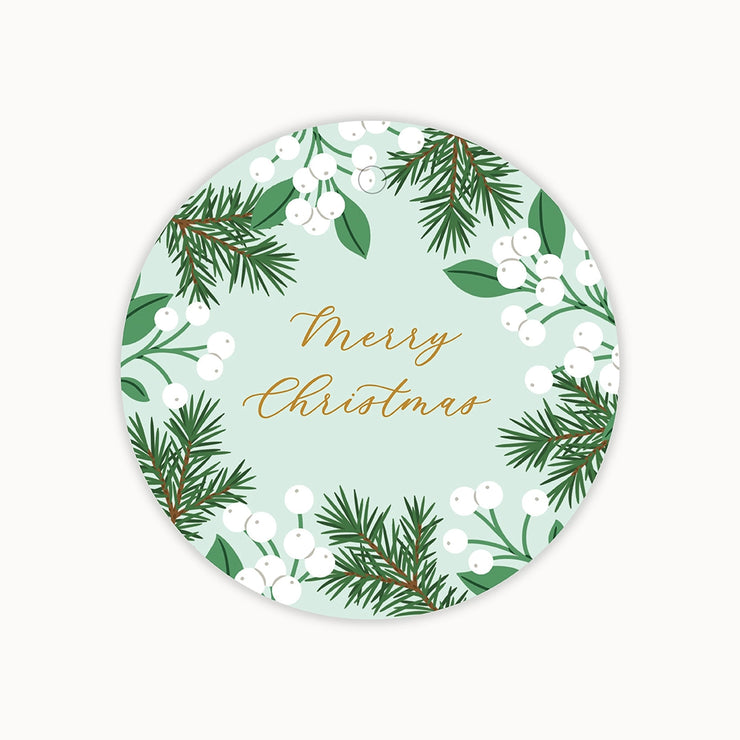 Snowberries Gift Tags - Set of 8