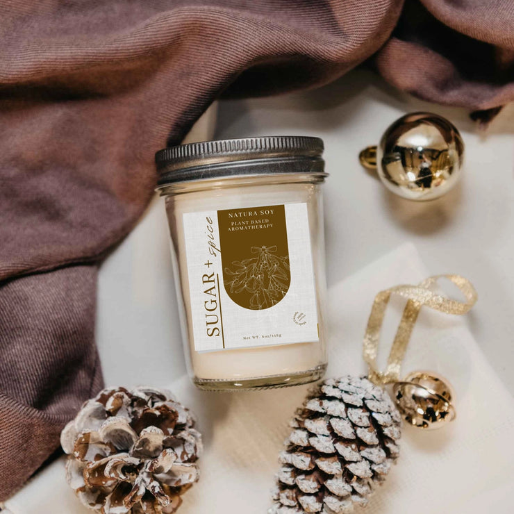 Pure Soy Wax Candle - Sugar + Spice
