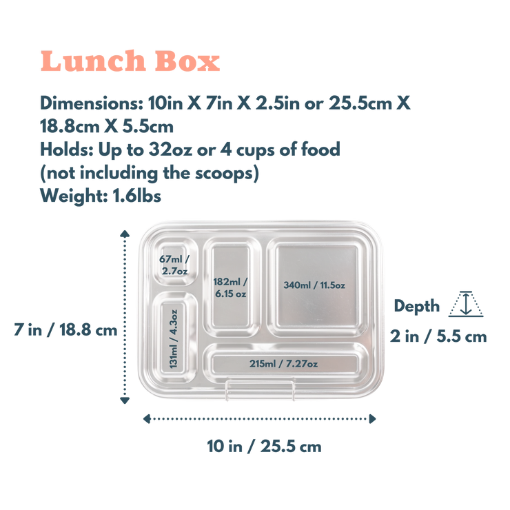 Leakproof Stainless Steel Bento Lunch Box - Explorer Navy