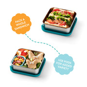 Planetbox Trailblazer Sandwich Box - Lagoon Terrazzo