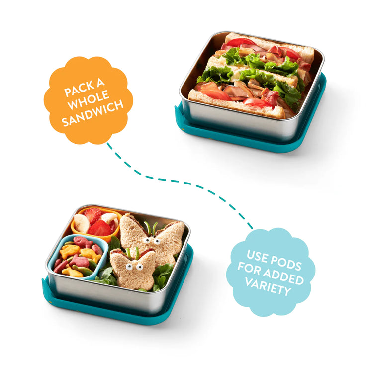 Planetbox Trailblazer Sandwich Box - Lagoon Terrazzo