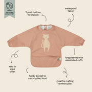 Trixie Waterproof Long Sleeve Bib - Cat