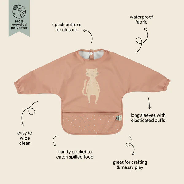 Trixie Waterproof Long Sleeve Bib - Cat