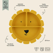 Trixie Silicone Divided Suction Plate - Mr. Lion