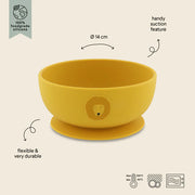 Trixie Silicone Bowl With Suction - Lion