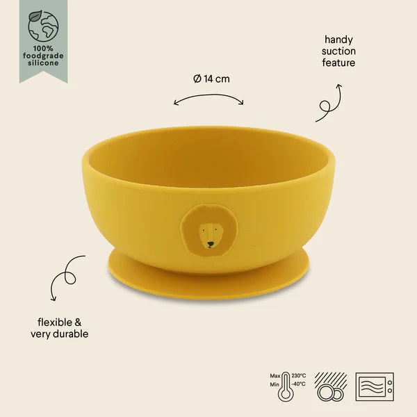 Trixie Silicone Bowl With Suction - Lion