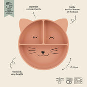 Trixie Silicone Divided Suction Plate - Mrs. Cat