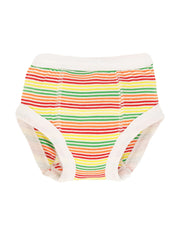 Organic Cotton Training Pants - Rainbow Striped