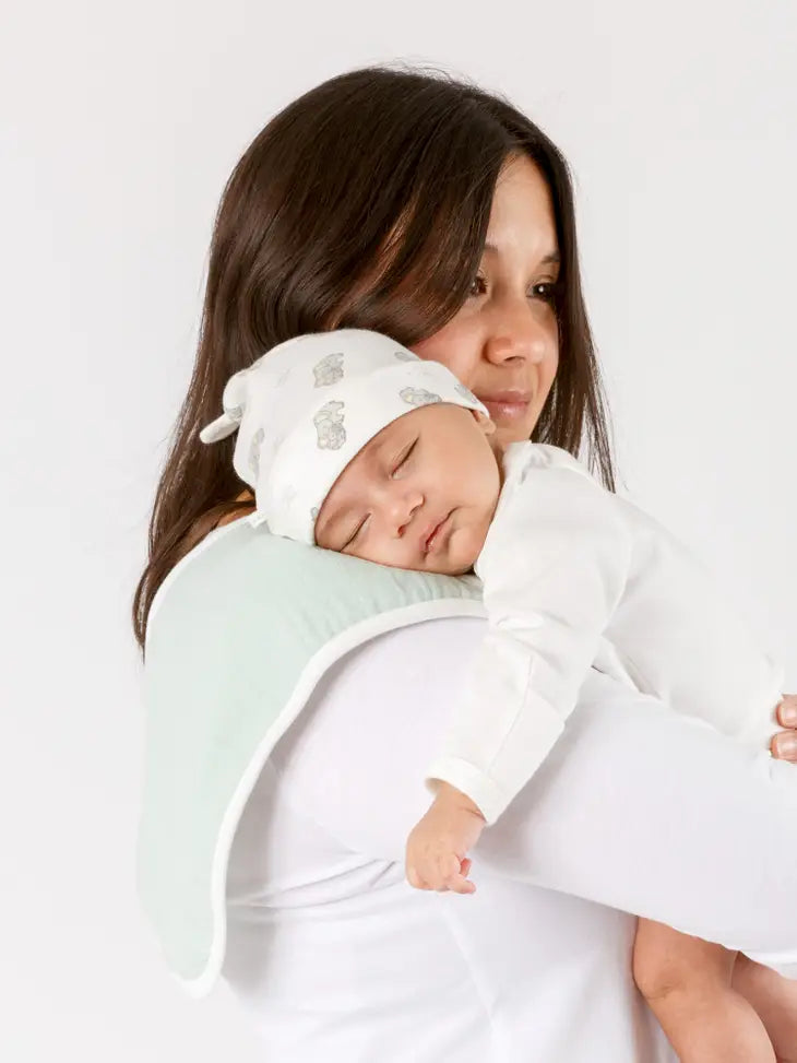 Organic Curved Muslin Burp Cloths 2-pack