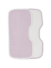 Organic Curved Muslin Burp Cloths 2-pack