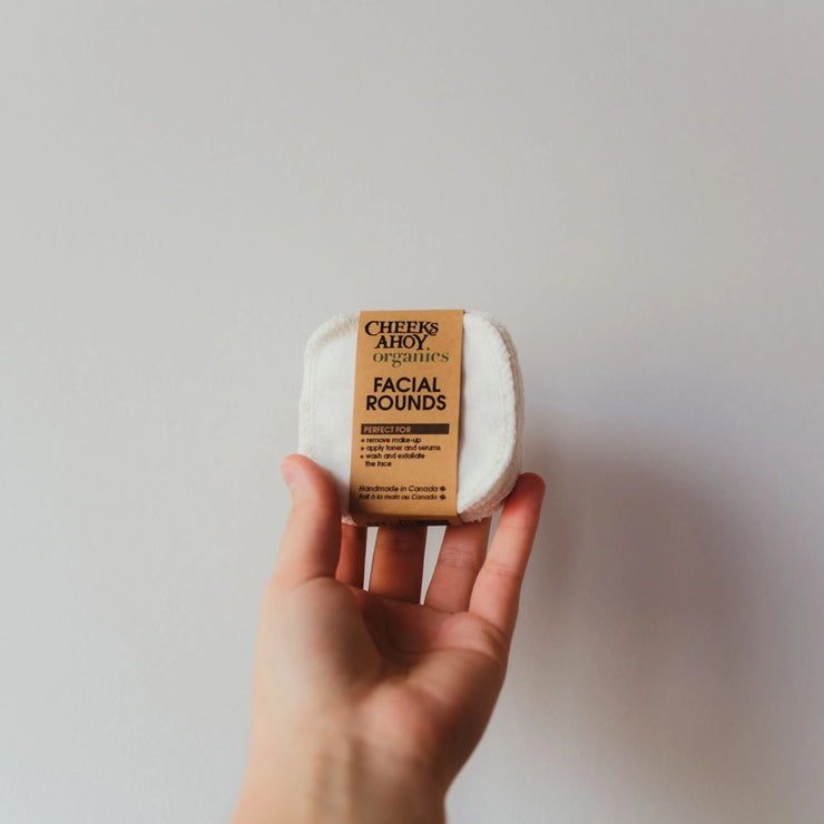 Organic Cotton Facial Rounds - Set of 12