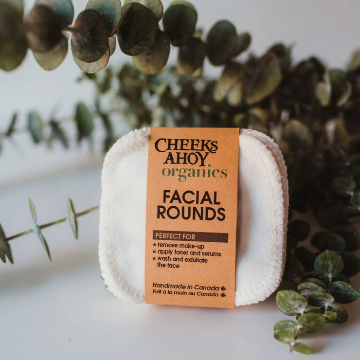 Organic Cotton Facial Rounds - Set of 12