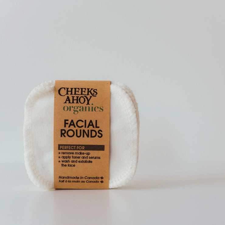 Organic Cotton Facial Rounds - Set of 12