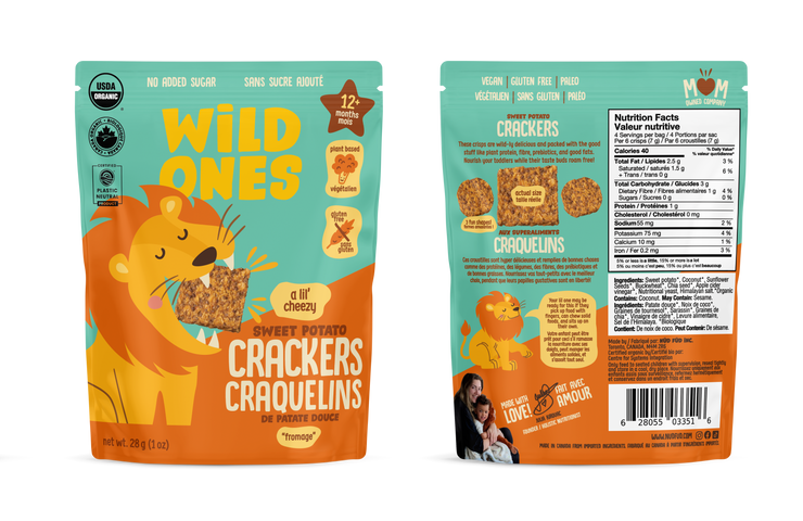 Wild Ones "Cheezy" Sweet Potato Crackers