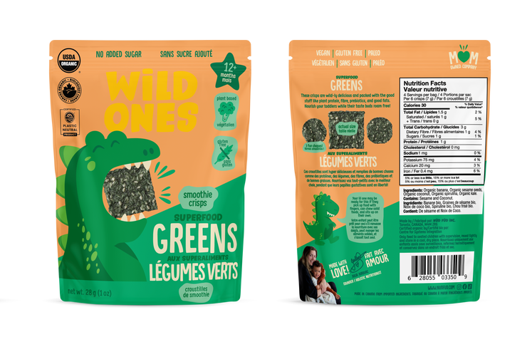 Wild Ones Smoothie Crisps - Superfood Greens