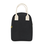 Fluf Organic Cotton Lunch Bag - Black/Natural