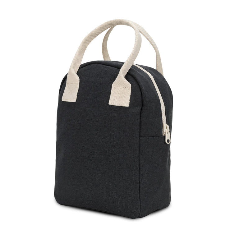 Fluf Organic Cotton Lunch Bag - Black/Natural