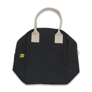 Fluf Organic Cotton Lunch Bag - Black/Natural