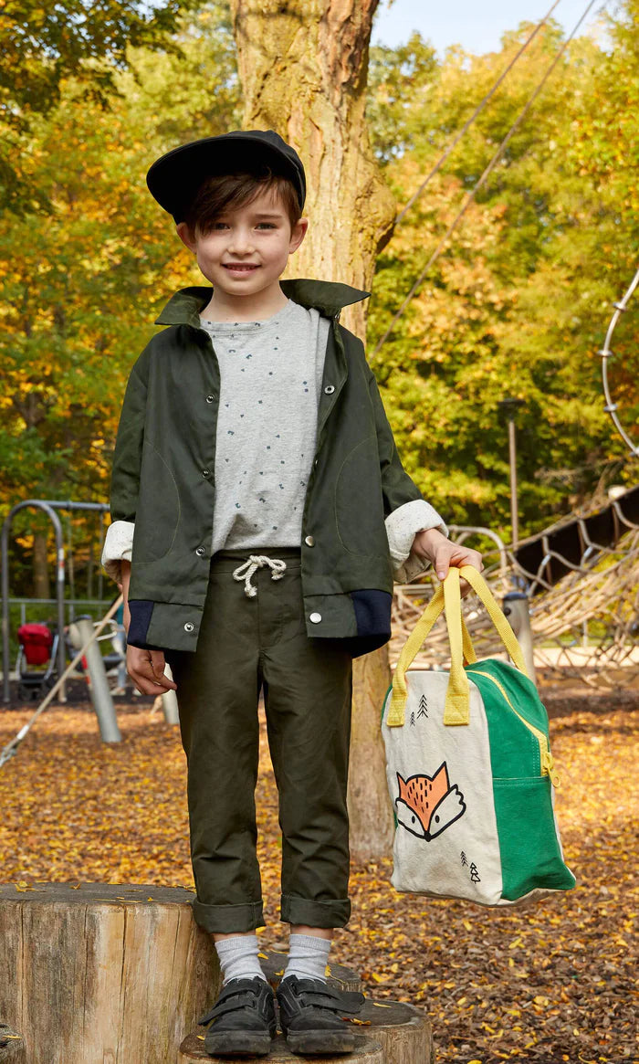 Fluf Organic Cotton Lunch Bag Fox Healthy Moms Market
