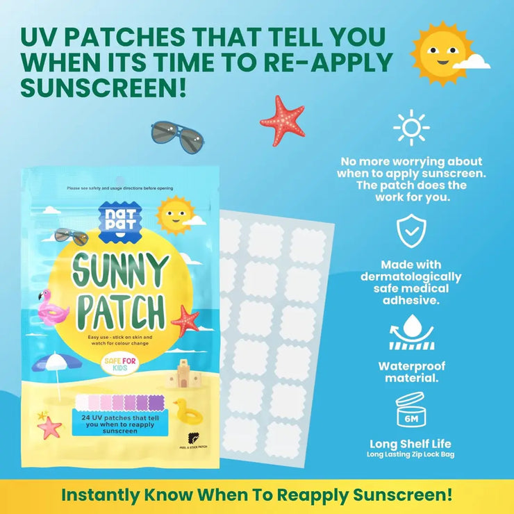 SunnyPatch UV Detecting Sunscreen Reminder Stickers – Healthy Moms