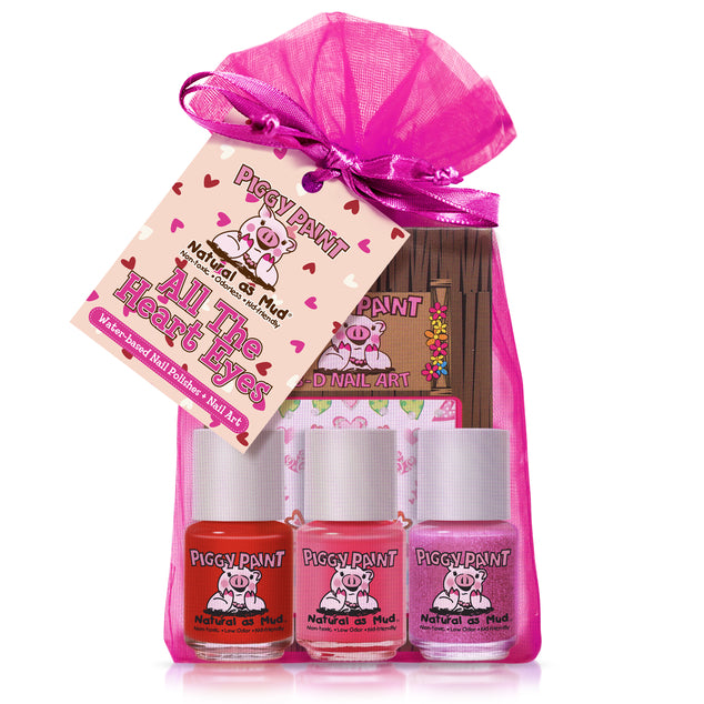 Kids Nail Polish Set - All The Heart Eyes