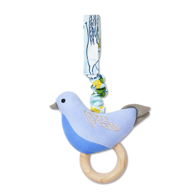 Organic Cotton Stroller Toy - Bird