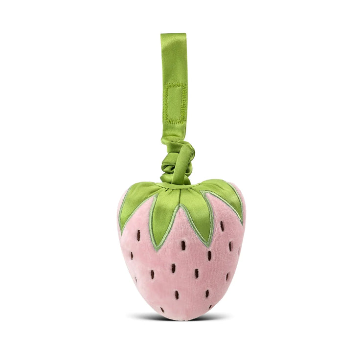 Organic Cotton Rattling Stroller Toy - Strawberry