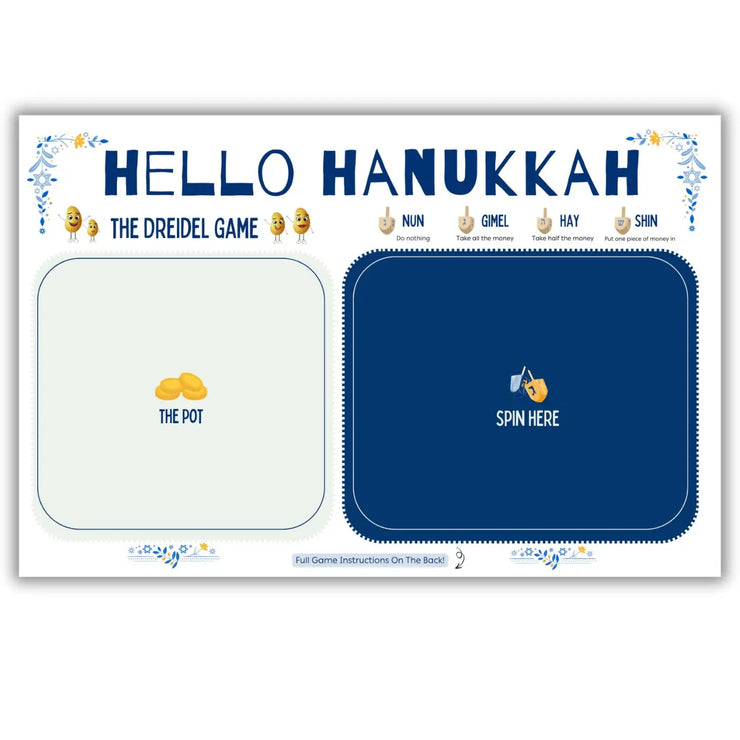 Hello Hanukkah Dreidel Game