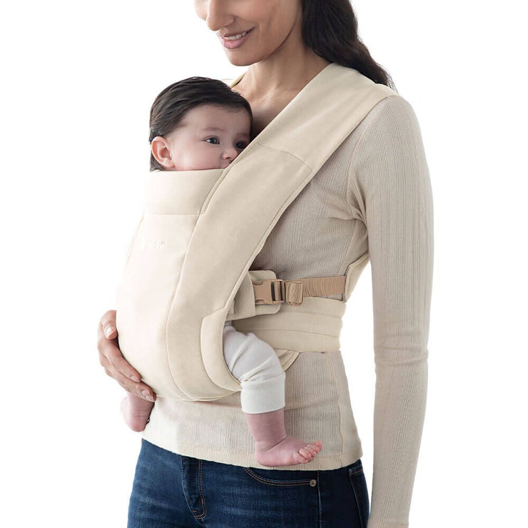 Ergo Embrace Soft Knit Newborn Carrier - Cream
