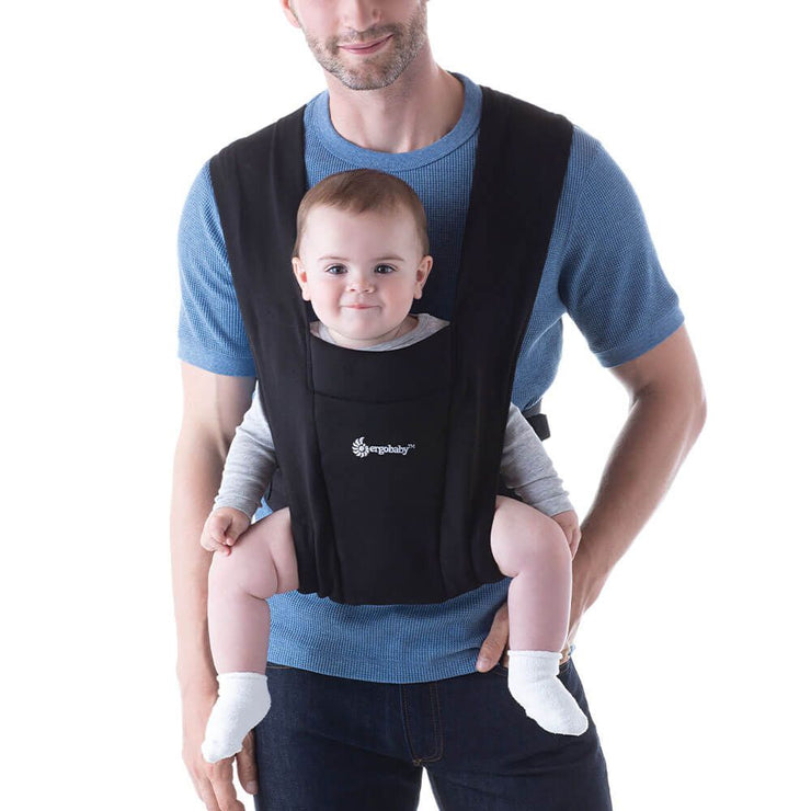 Ergo Embrace Soft Knit Newborn Carrier - Black