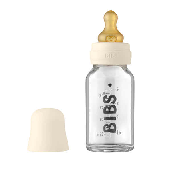 BIBS Ivory Glass Bottle Set - 4 oz