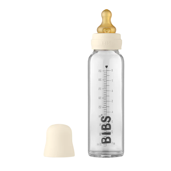 BIBS Ivory Glass Bottle Set - 8 oz