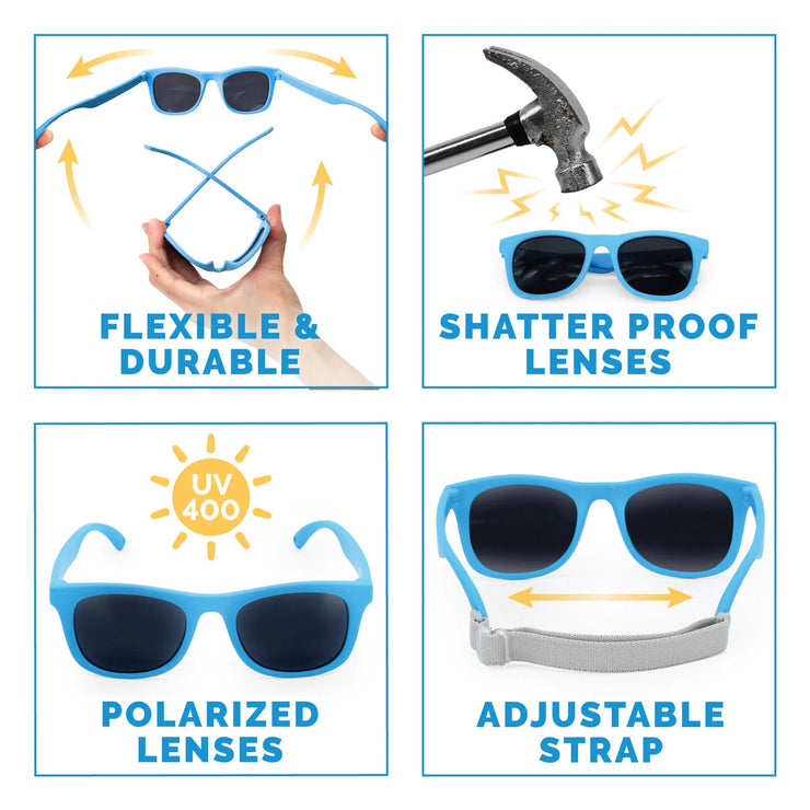 Jan & Jul Kids Sunglasses - Sky Blue