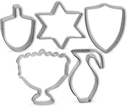 Stainless Steel Chanukah Cookie Cutter Set - 5 Pcs