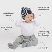 Mini Mioche Organic Long Sleeve Onesie - Thyme