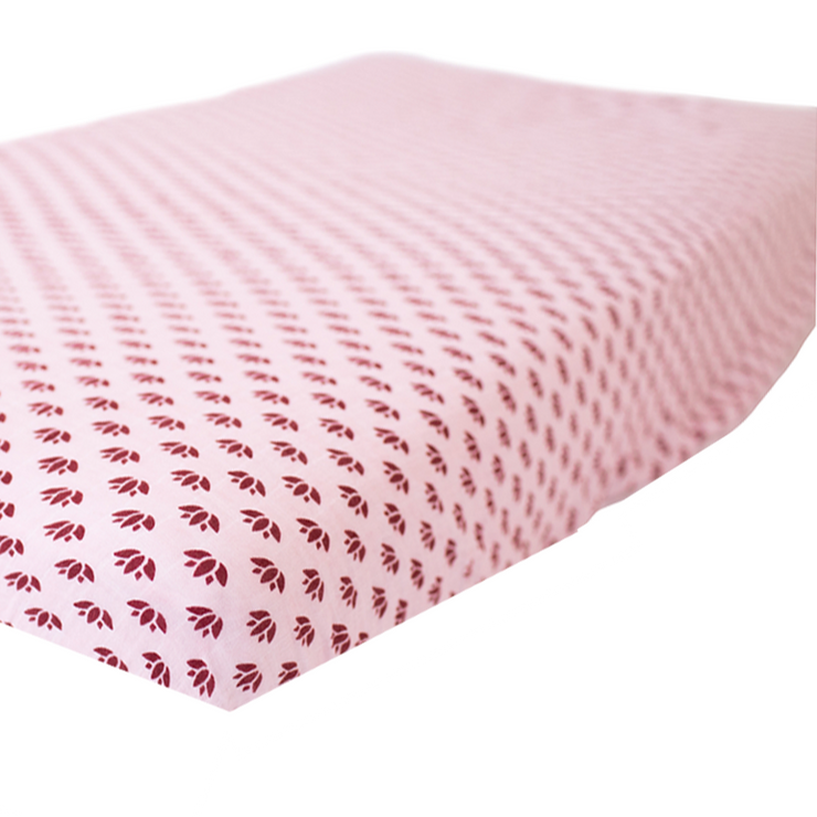 Organic Cotton Muslin Crib Sheet - Lotus Lullaby