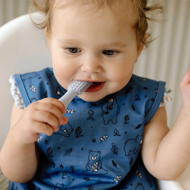 ezpz Baby-Led Toothbrush - Pewter