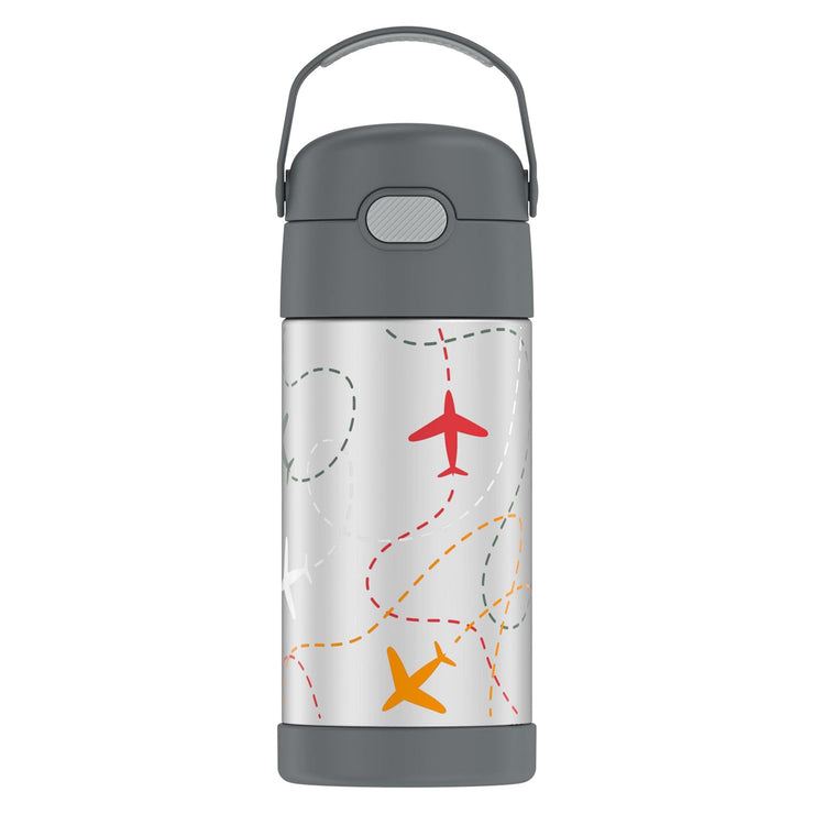 Thermos FUNtainer 12oz Water Bottle with Straw Top - Flight Path