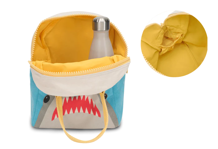 Fluf Zipper Lunch Bag Shark