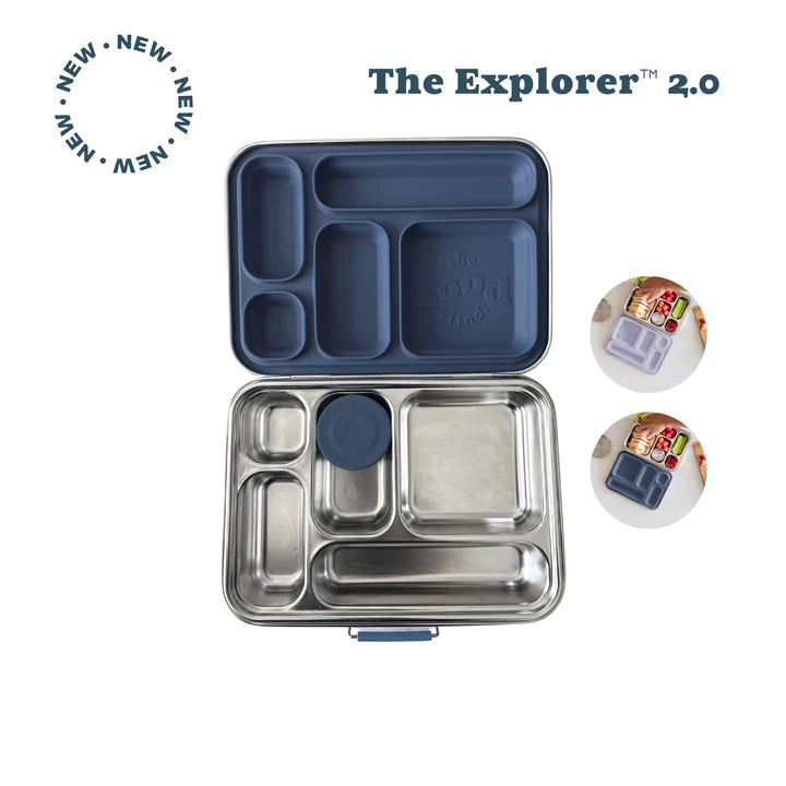 Leakproof Stainless Steel Bento Lunch Box - Explorer Navy