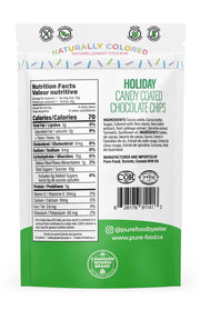 All-Natural Candy Coated Mini Chocolate Chips - Holiday