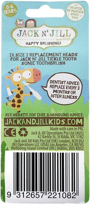 Tickle Tooth Sonic Toothbrush Replacement Heads 2pk