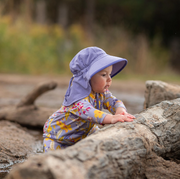 Adjustable Water Repellent Adventure Hat - Lavender