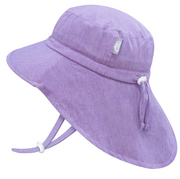 Adjustable Water Repellent Adventure Hat - Purple
