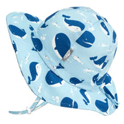 Adjustable Cotton Floppy Hat - Blue Whale