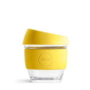 Reusable 8oz Glass Cup - Meadowlark Yellow