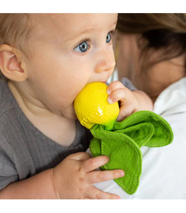 Oli & Carol Mini Lovey Teether - John Lemon