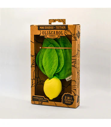 Oli & Carol Mini Lovey Teether - John Lemon