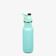 Klean Kanteen 18oz Water Bottle with Sport Top - Pastel Turquoise
